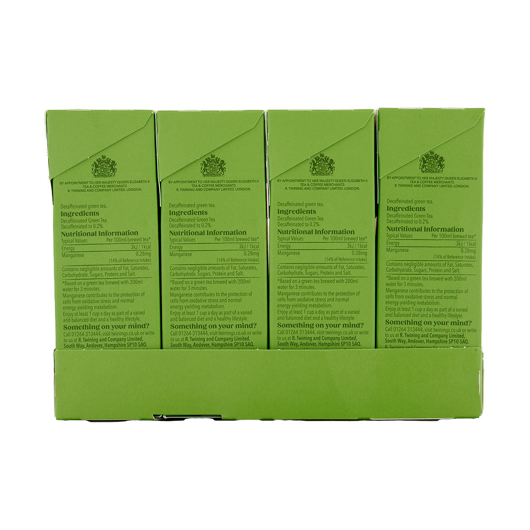 Pure Green Decaffeinated Tea Teabag 1x4x20 100017937
