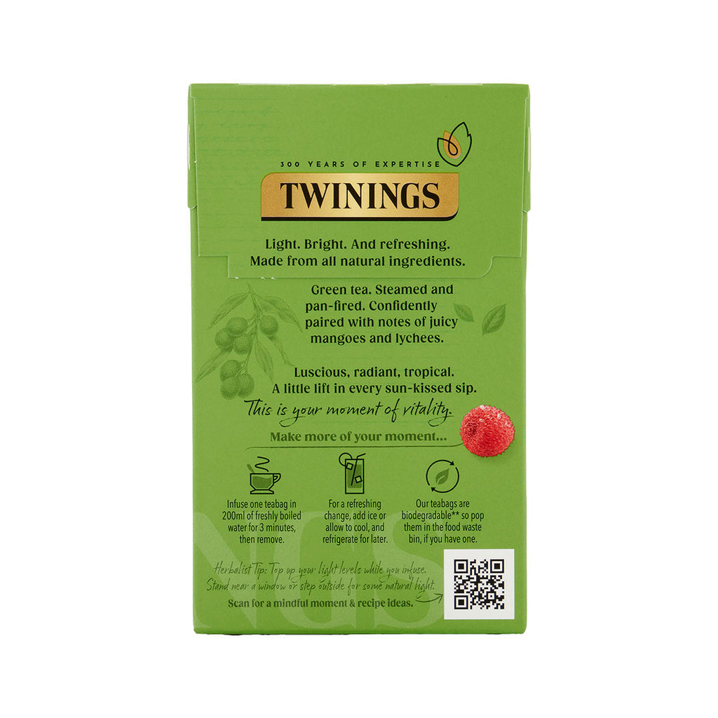 Mango & Lychee Green Tea Teabag 1x4x20 100017940
