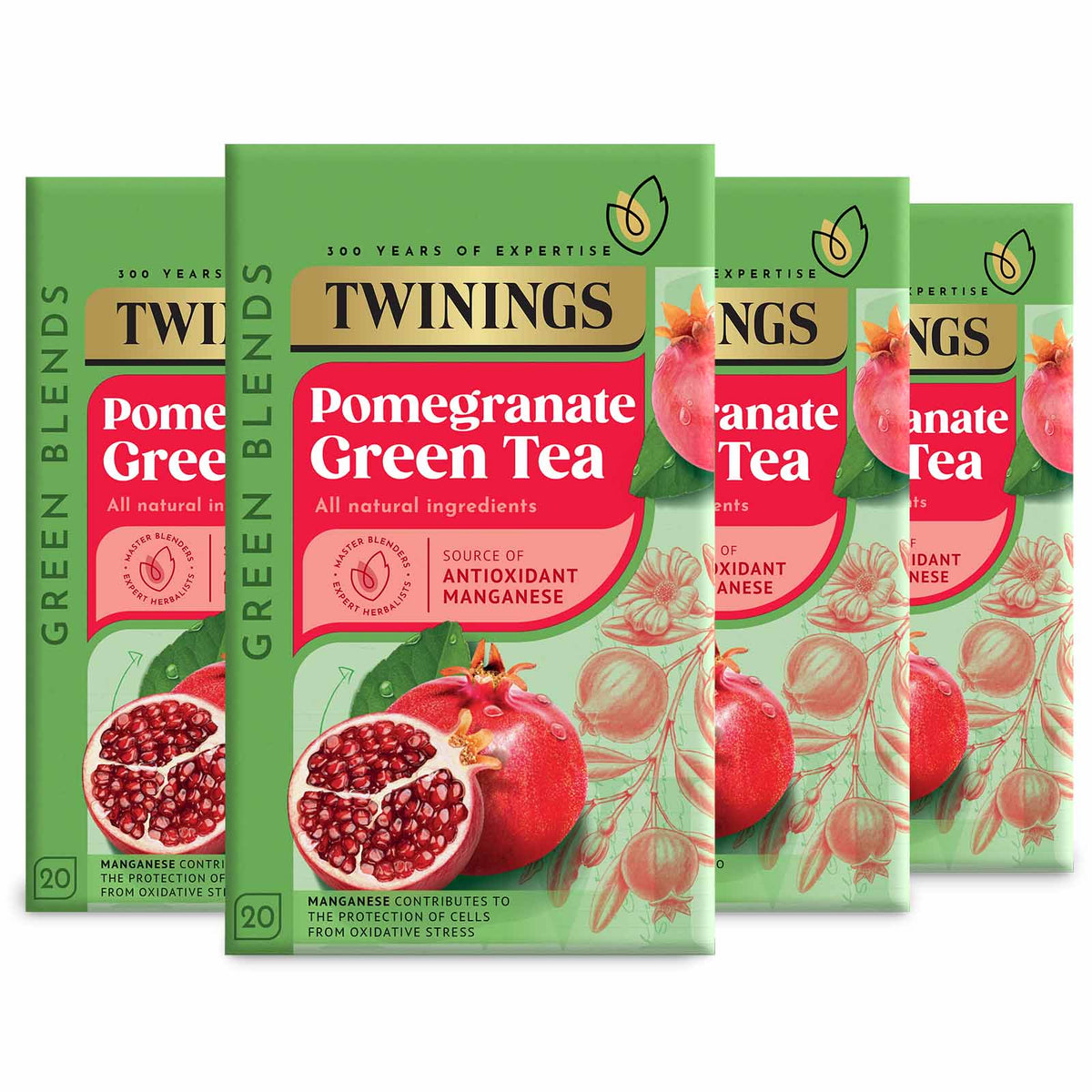 Pomegranate Green Tea Teabag 1x4x20 100017941