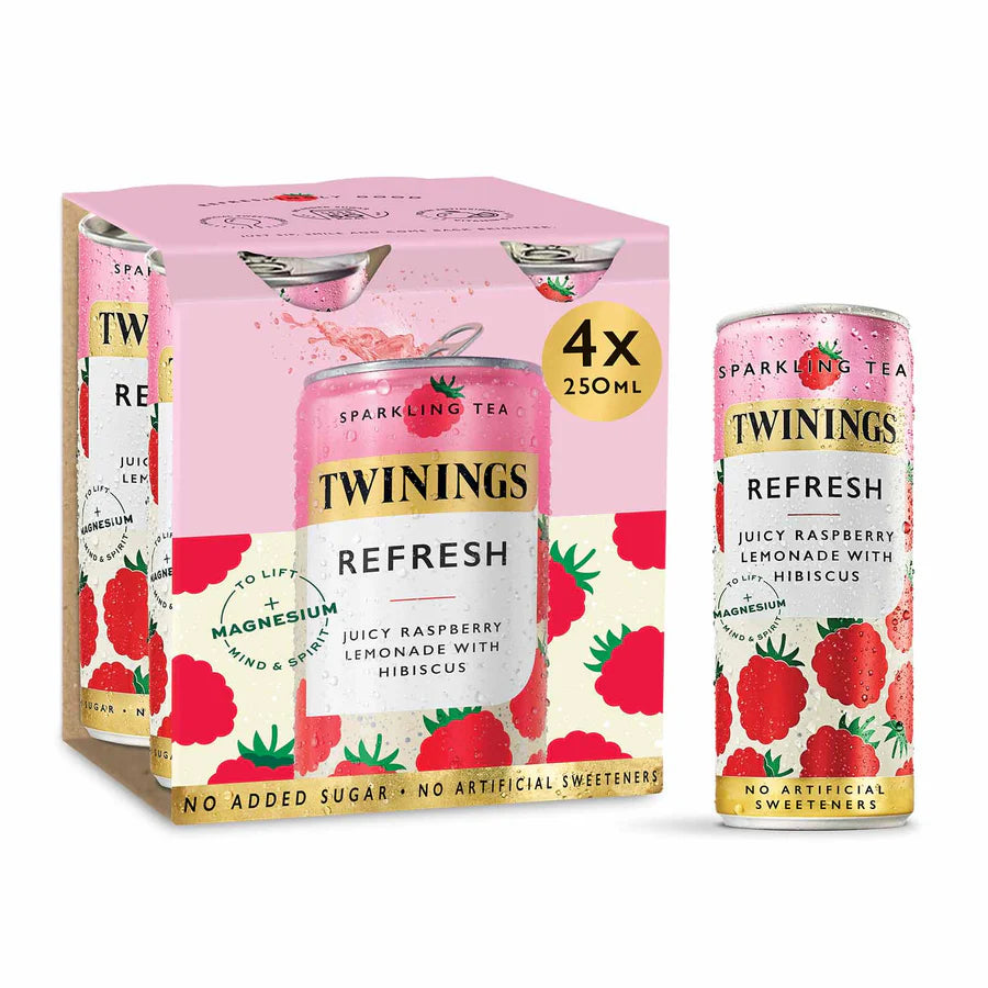 Twinings Sparkling Tea Refresh 4 Pack - 6x4x250ml 100017391