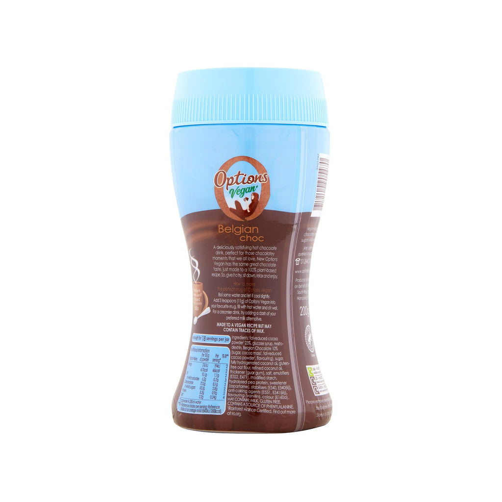 Options Vegan Belgian Hot Chocolate 6x200g 102188206