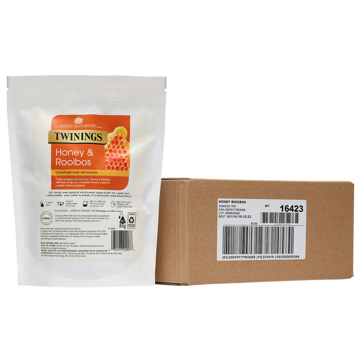 Honey & Rooibos Pyramid Bag NON ENVELOPED 1x2x40 100016423