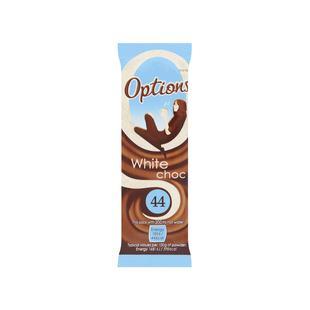 Options White Chocolate 30x11g Sachet 110000328