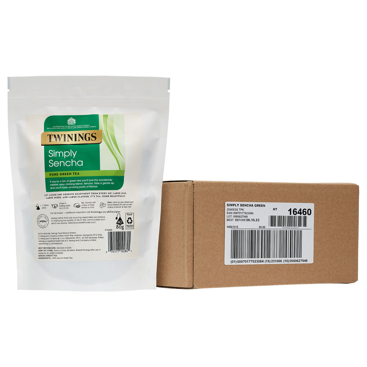Simply Sencha Pyramid Bag NON ENVELOPED 1x2x40 100016460
