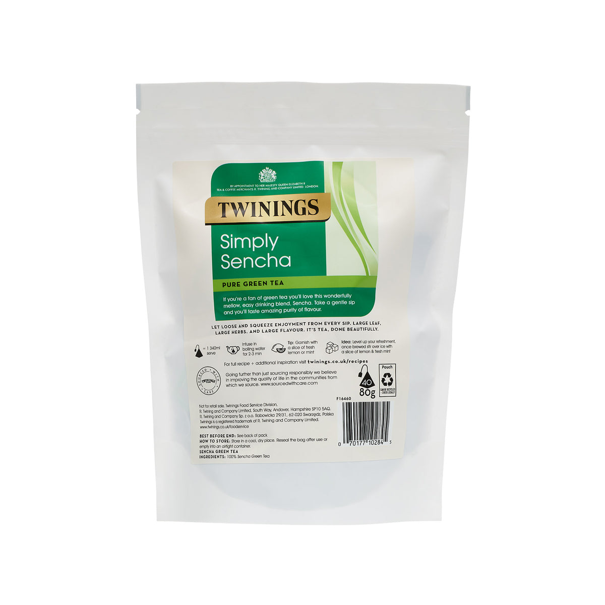 Simply Sencha Pyramid Bag NON ENVELOPED 1x2x40 100016460