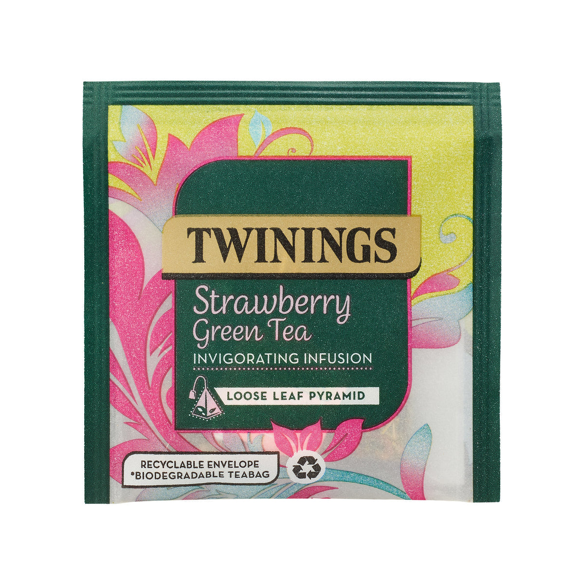 Strawberry Green Tea Pyramid Bag 1x4x15 100016873