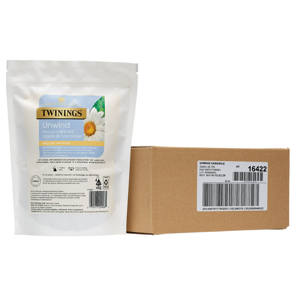 Unwind Spiced Apple & Camomile Pyramid Bag NON ENVELOPED 1x2x40 100016422