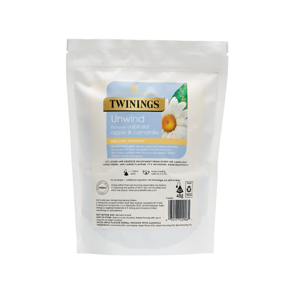Unwind Spiced Apple & Camomile Pyramid Bag NON ENVELOPED 1x2x40 100016422